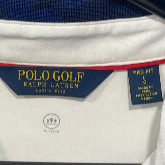 Ralph Lauren Polo Golf Mens White Pro‎ Fit S/S Polo Size L Galloway - Picture 2 of 9